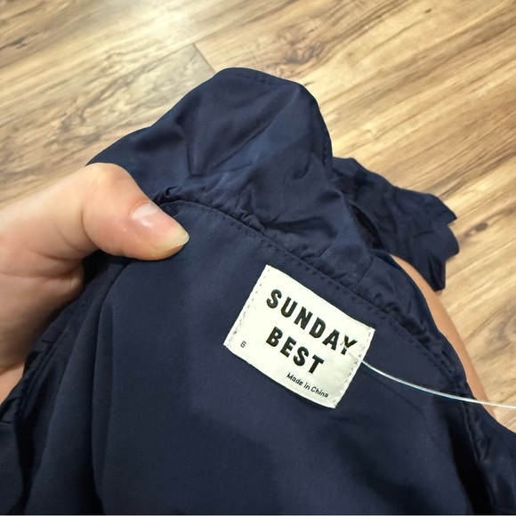 Aritzia Sunday Best Taro Ruffle Long Sleeve Mini Dress - Picture 4 of 6